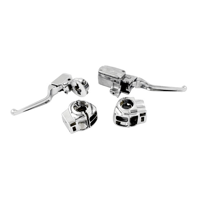 MCS Handlebar Control Kit Chrome – 2008–2013 FLT/Touring with Radio; Cruise…