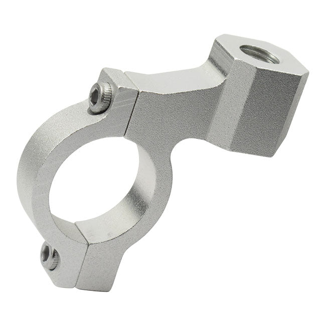 MCS CNC Mirror Clamp 10 mm Threaded. Silver – Universal for 1" / 25.4 mm Diameter…