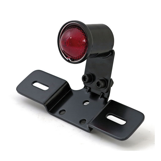 MCS Old School LED Taillight, Type 3. Black. Red Lens