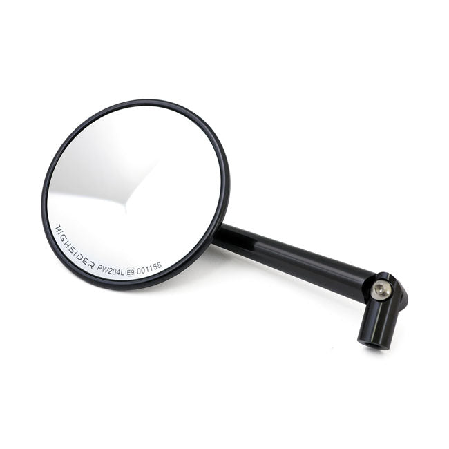 MCS Montana Round Mirror. Black, L&R