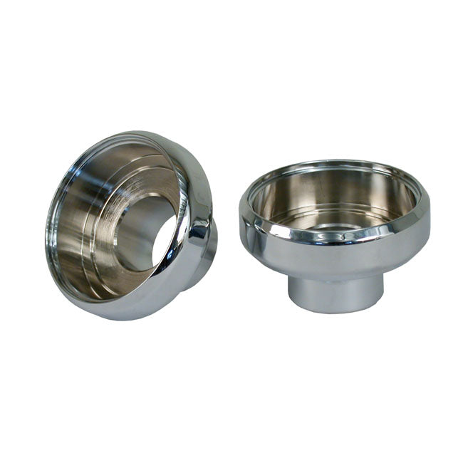 MCS Frame Neck Cups. Chrome – 1978–1981 XL Sportster