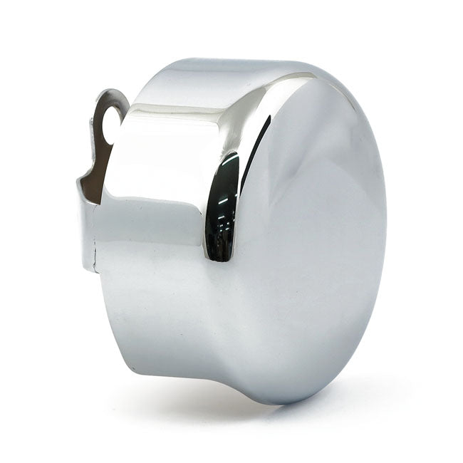 MCS Horn Cover, Smooth Round. Chrome – 1993–2025 H-D with Side Mounted Horns
