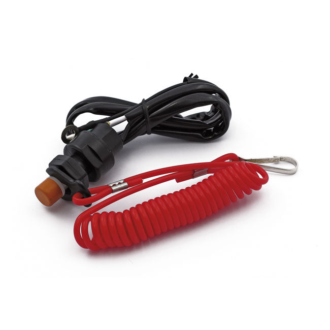 MCS Emergency Ignition Kill Switch, Clip-On Lanyard with Wiring – Universal