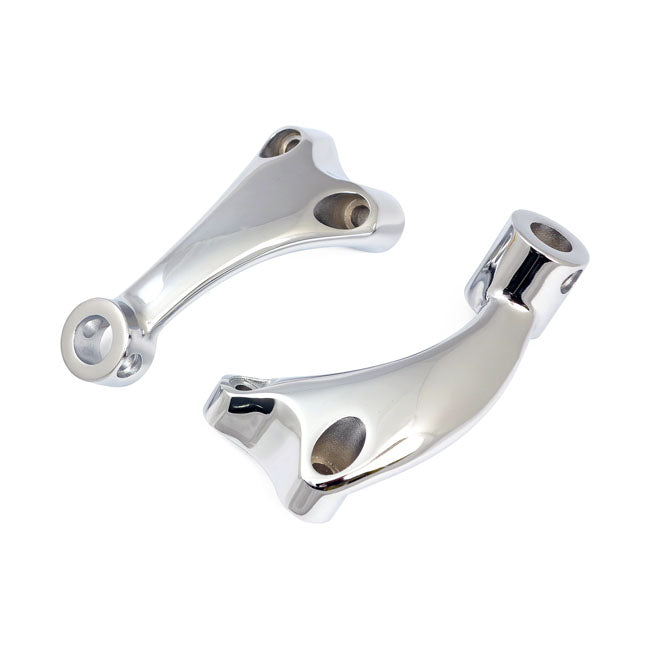 MCS XL Sportster Forward Control Foot Peg Support Set. Chrome – 2004–2020 XL883C/1200c