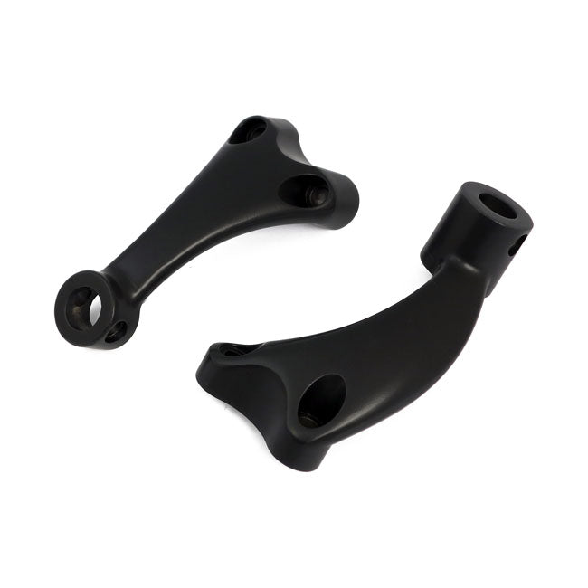 MCS XL Sportster Forward Control Foot Peg Support Set. Black – 2004–2020 XL883C/1200c