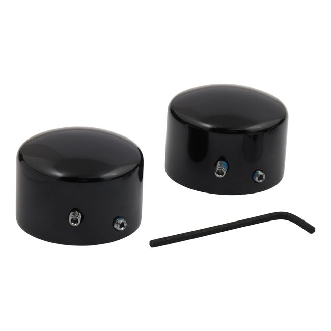 MCS Front Axle Nut Cover Kit. Black – 2007–2017 Softail; 2008–2017 Dyna…