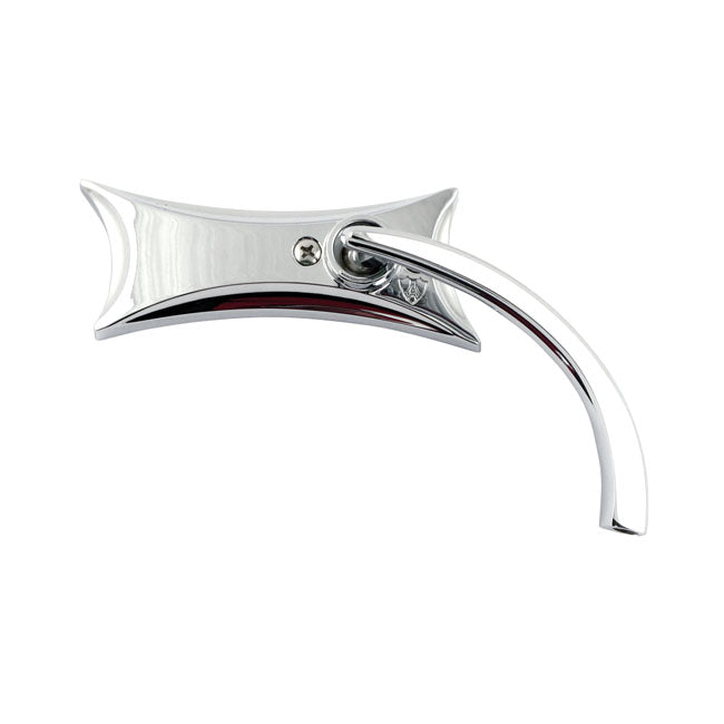 Arlen Ness Four Point Chrome Mirror – Use P/N 544044 for Yamaha