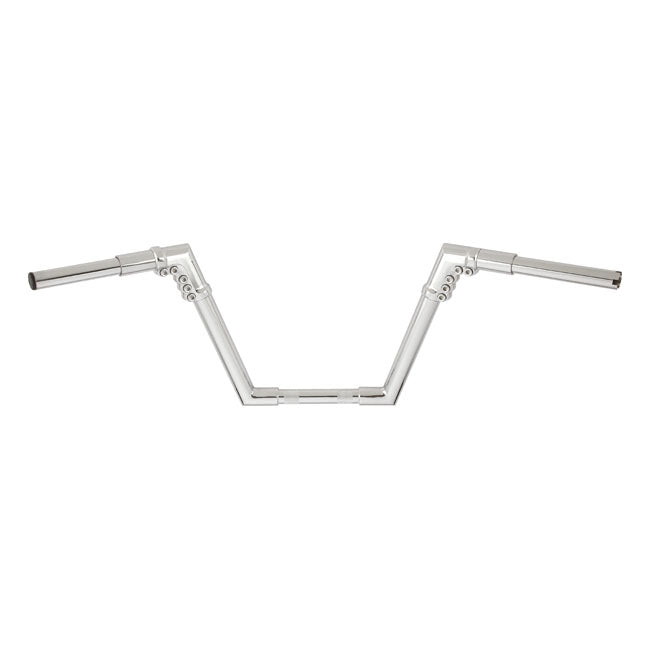 Arlen Ness 1-1/4" Modular Mini Apes. Chrome, 10" Rise – 2008–2024 H-D E-Throttle with 1" I.d.…