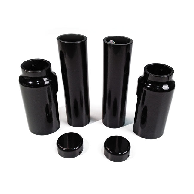 Cult-Werk 6-Piece Fork Tube Cover Kit S. Gloss Black – 2007–2011 VRSCR V-Rod; Night Rod; Night…