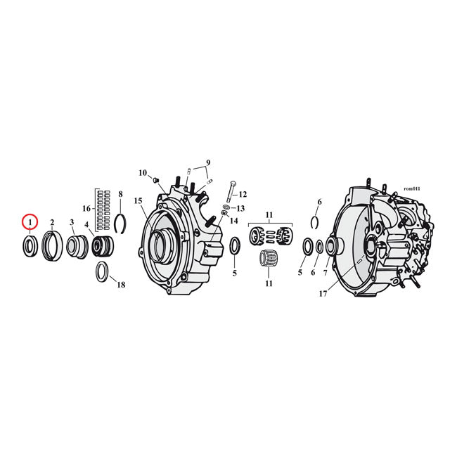 MCS Sprocket Shaft Spacer Shim. .030" – 1970–2002 Big Twin