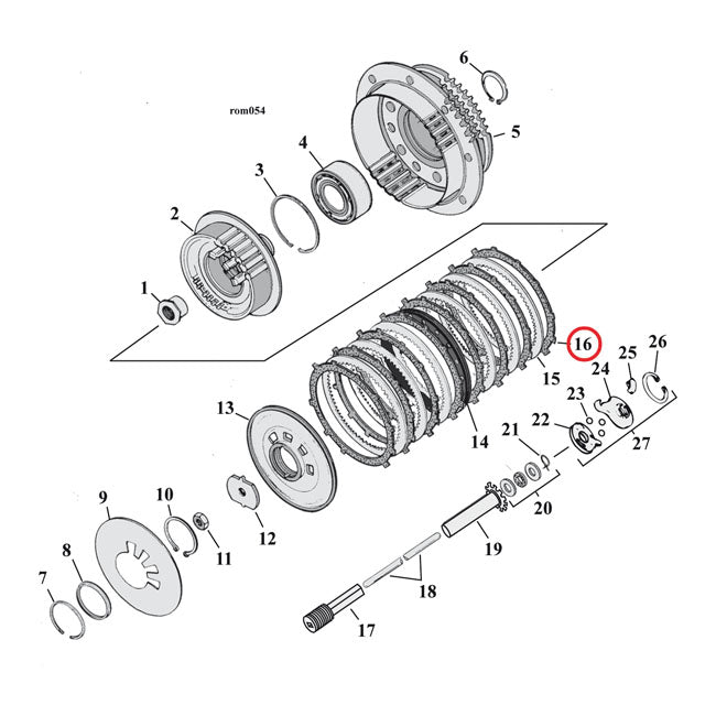 Alto 90-22 Red Eagle Clutch Plate Set. Friction – 1990–1997 Big Twin; 1991–2022 XL…