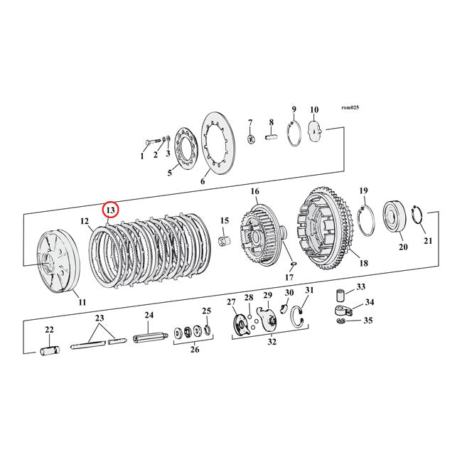 Alto 84-89 Aramid Clutch Plate Set. Friction – 1984–1989 Big Twin