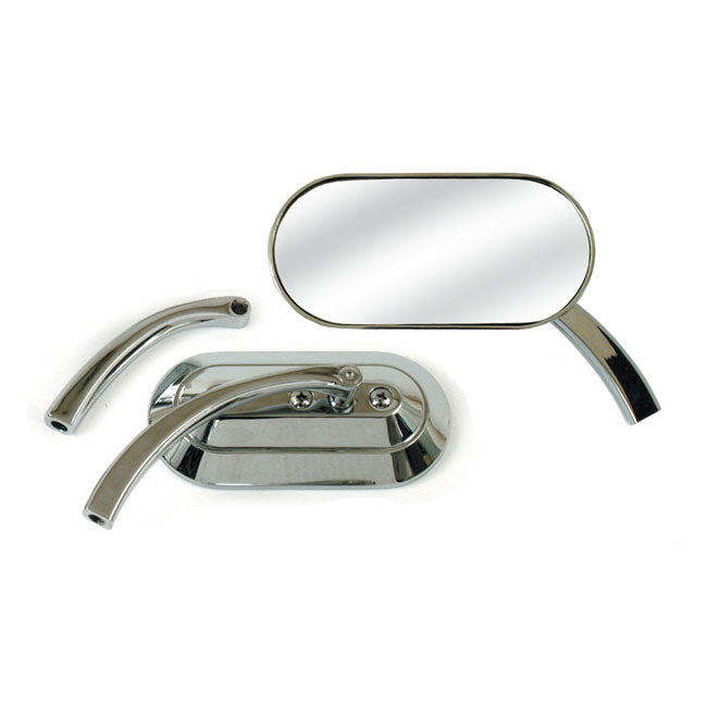 MCS Custom Oval Mirror. Chrome – Adapter May Be Required: 544043…