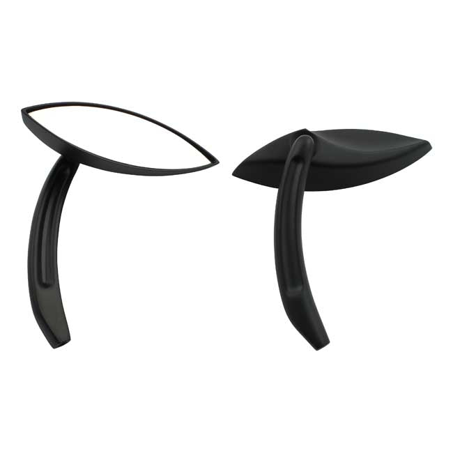 MCS Snake Eye Mirror Set. Black – 65-Up H-D