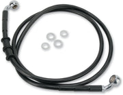 Drag Specialties Front Brake Line Black Vinyl Coated Stainless Steel Extended 2" - Part #17412593 - Hogparts UK