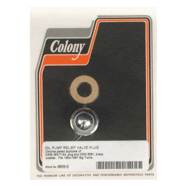 Colony Oil Pump Relief Valve – 1954–1967 Big Twin