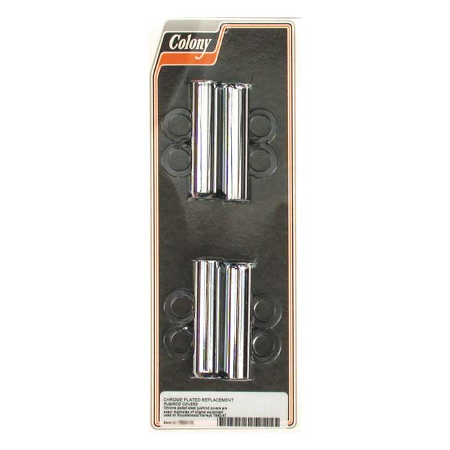 Colony 40-47 Lower Pushrod Cover Kit. Chrome – 1940–1947 Knucklehead