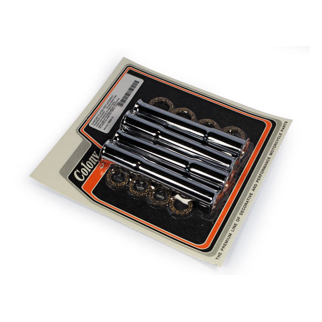 Colony 48-E79 Lower Pushrod Cover Kit. Chrome – 1948–1965 Panhead; 66-E79 Shovelhead