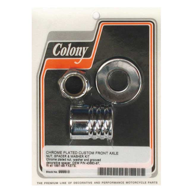 Colony Axle Spacer Kit Front, Grooved – 1997–1999 FXSTS