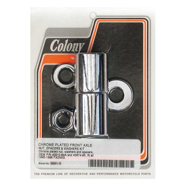 Colony Axle Spacer Kit Front, Smooth – 1995–1996 FXDWG