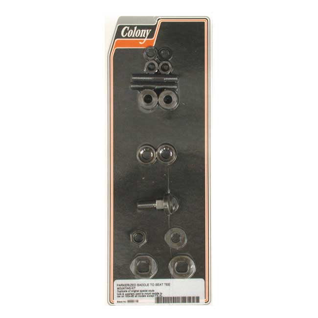 Colony Solo Seat Mount Installation Hardware Kit – 1934–1980 H-D with T-Bar Mounted Solo…