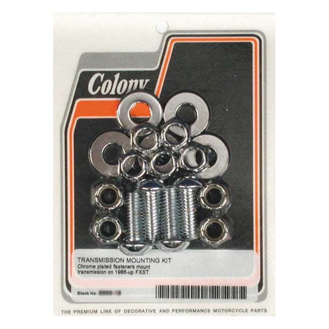 Colony Transmission Mount Kit. Chrome – 1986–1999 FXST