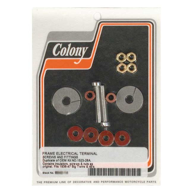 Colony Electrical Terminal Mount Kit – 1936–1947 Big Twin; 1936–1947 45"…