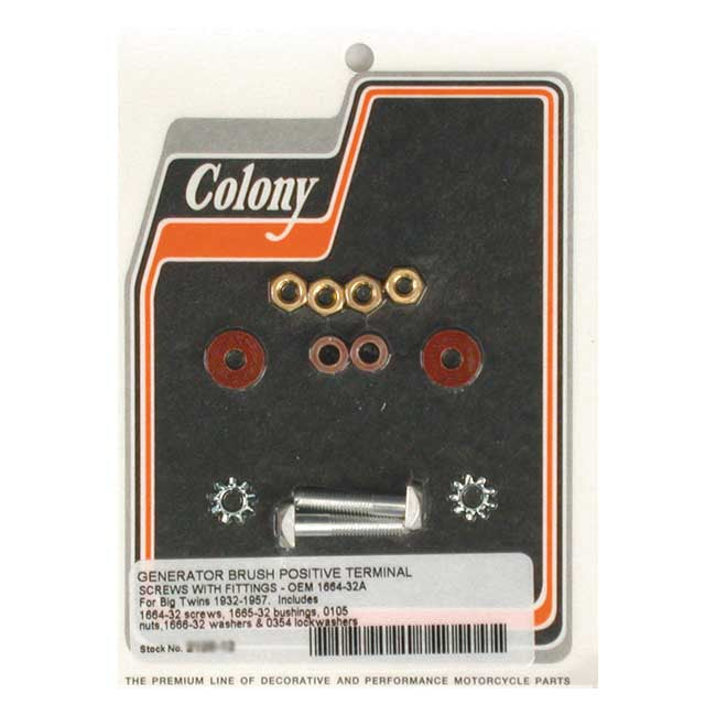Colony Generator Terminal Positive Screw Kit – 1932–1957 Big Twin
