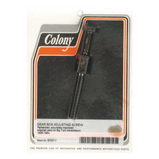 Colony Transmission Adjuster Bolt. Black Parkerized – 1936–1964 All Big Twin