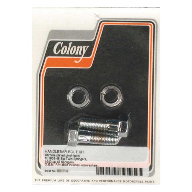 Colony Springer Handlebar Pinch Bolts – 1936–1948 Big Twin; 1940–1957 45" Sv
