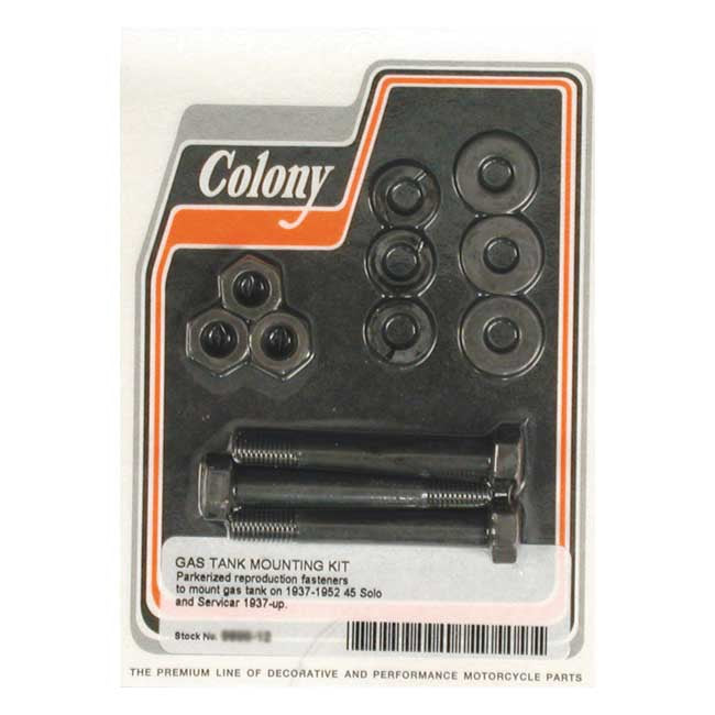 Colony Oil Tank Mount Kit. Black Parkerized – 1937–1952 All 45" Solo and 1937–1973 45"…
