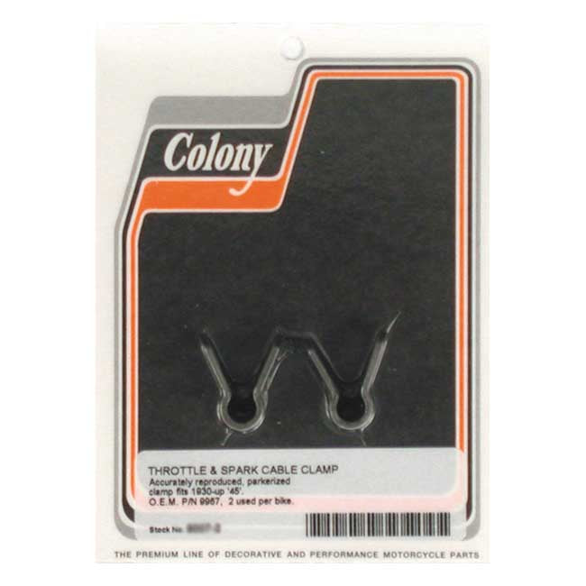 Colony Throttle & Spark Cable Clamp – 1930–1952 45" Flathead