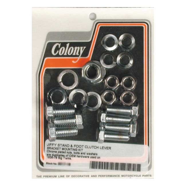 Colony Jiffy & Foot Clutch Mount Kit – 1936–1978 Big Twin