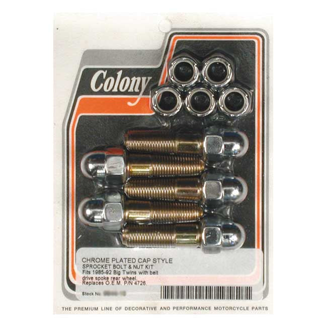Colony Sprocket Bolt & Nut Kit – 1985–1992 Big Twin