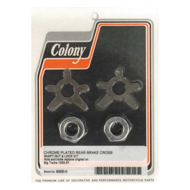 Colony Brake Shaft Lock & Nut Kit – 1930–1957 Big Twin