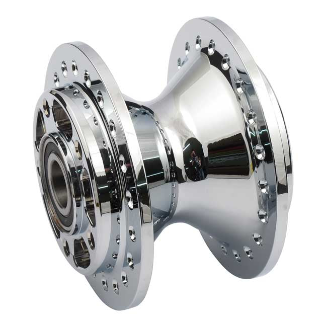 MCS Front Wheel Hub, Chrome – 2004–2005 Dyna