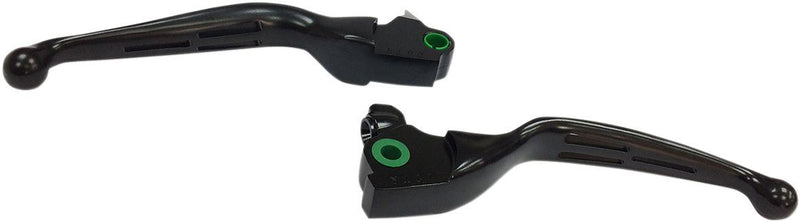 Drag Specialties Lever Set Slotted Wide Blade Black - Part #06141133 - Hogparts UK