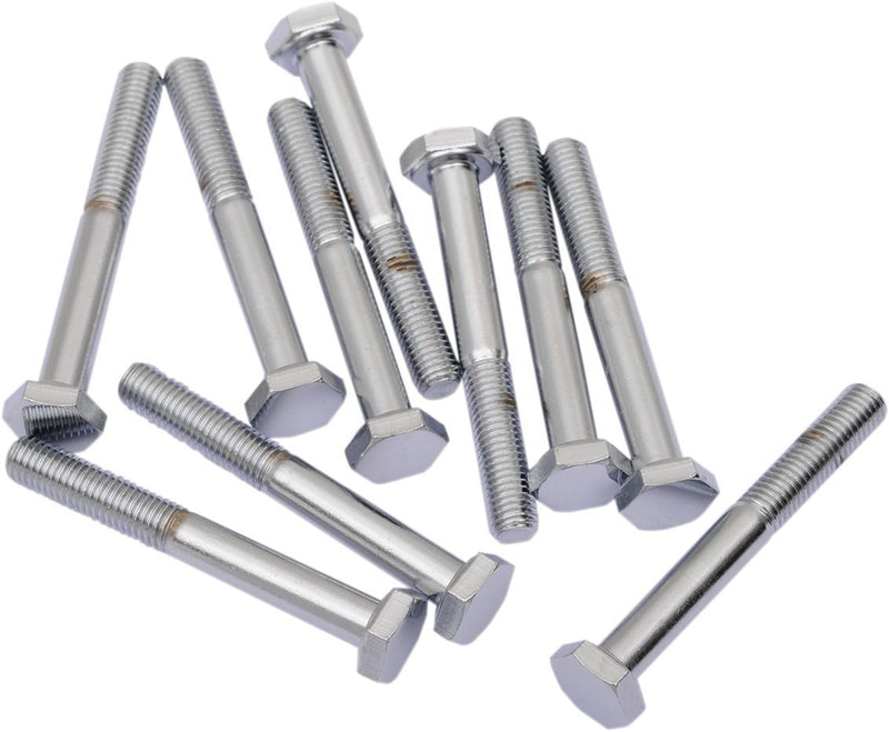 Drag Specialties Hex-Head Bolt 1/4-28X2.25 Chrome - Part #DS190634 - Hogparts UK