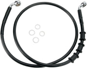 Drag Specialties Front Brake Line Black Vinyl Coated Stainless Steel Extended 2" - Part #17412847 - Hogparts UK