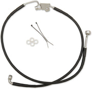 Drag Specialties Brake Line Stainless Steel Black Coated Rear Oem Length - Part #17413850 - Hogparts UK
