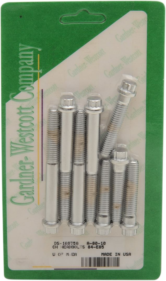 Gardner-Westcott Head Bolt Kit #A-80-10