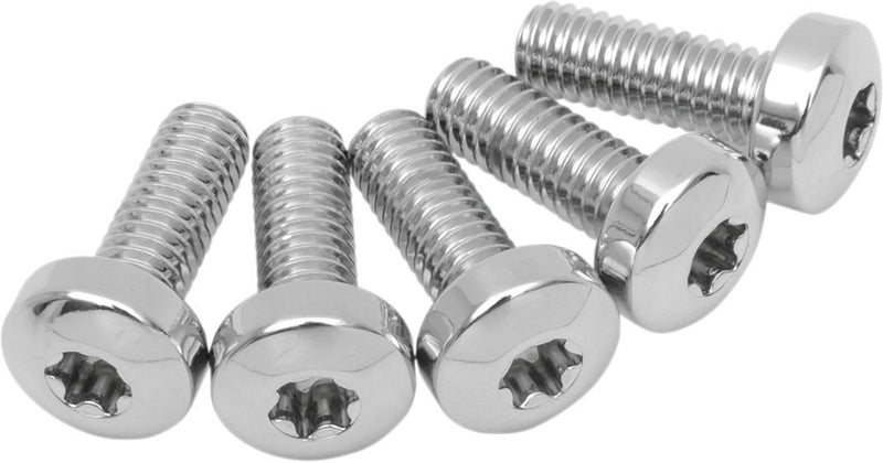 Colony Rotor, Sprocket and Belt Mounting Hardware Kit - 22,2 mm (7/8"), Button-Head /  Torx, Brake Rotor - Chrome / Polished / Silver for Harley-Davidson Touring 2009-2013
