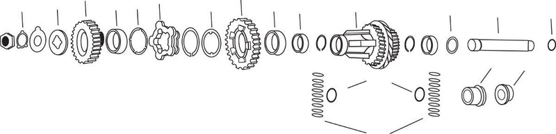 Andrews Replacement 1-2 Shift Clutch - 1st Gear /  2nd Gear, Each for Harley-Davidson Touring, Softail & Dyna 1936-1986