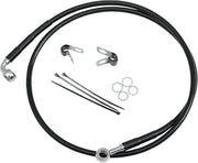 Drag Specialties Front Brake Line Black Vinyl Coated Stainless Steel - Part #17412580 - Hogparts UK