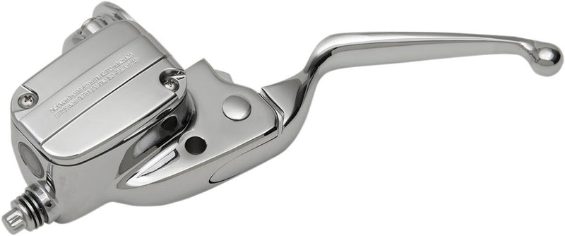 Drag Specialties Brake Master Cylinder/Lever Assembly Front Hydraulic Chrome - Part #06101872 - Hogparts UK