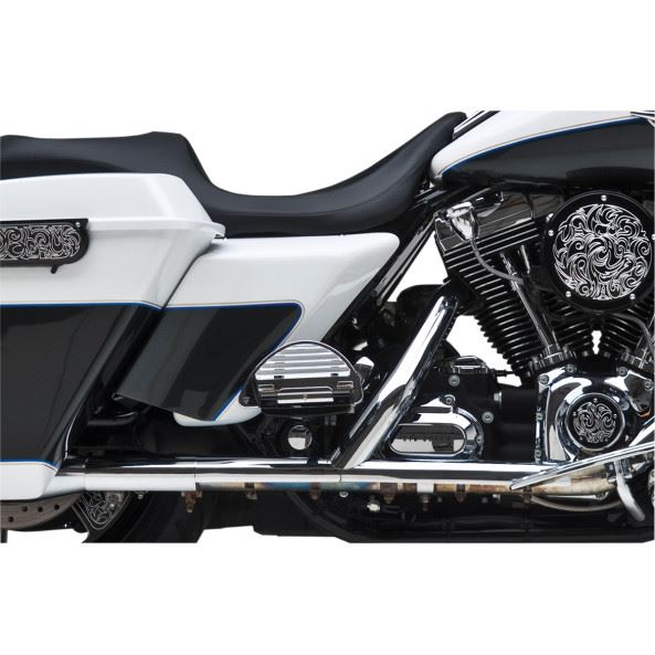 Arlen Ness Side Covers Black - Part #102168 - Hogparts UK