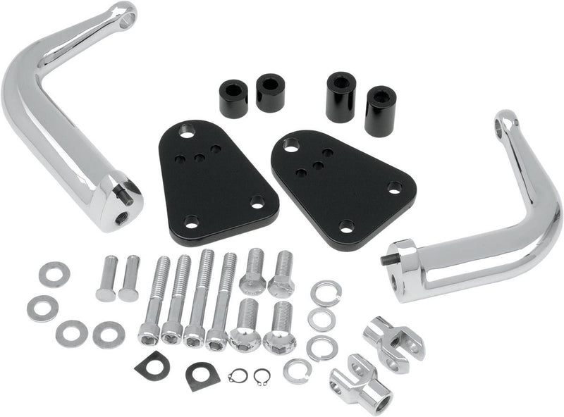 Drag Specialties Adjustable Highway Peg Mount Chrome - Part #16240124 - Hogparts UK