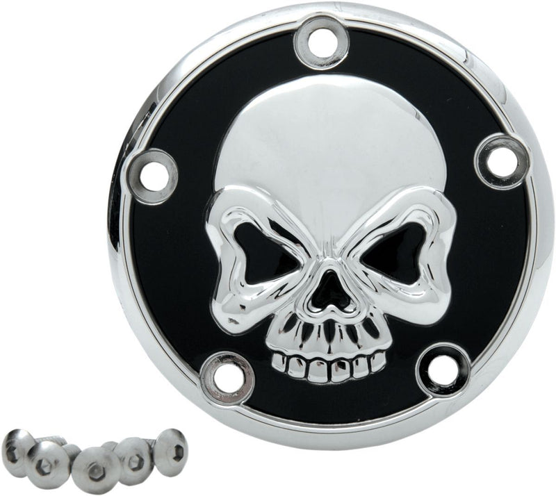 Drag Specialties Point Cover Skull 5-Hole - Part #09401179 - Hogparts UK