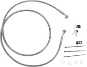 Drag Specialties Front Brake Line Stainless Steel Extended 8" - Part #17412652 - Hogparts UK