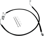 Drag Specialties Rear Brake Line Black Vinyl Coated Stainless Steel - Part #17412961 - Hogparts UK